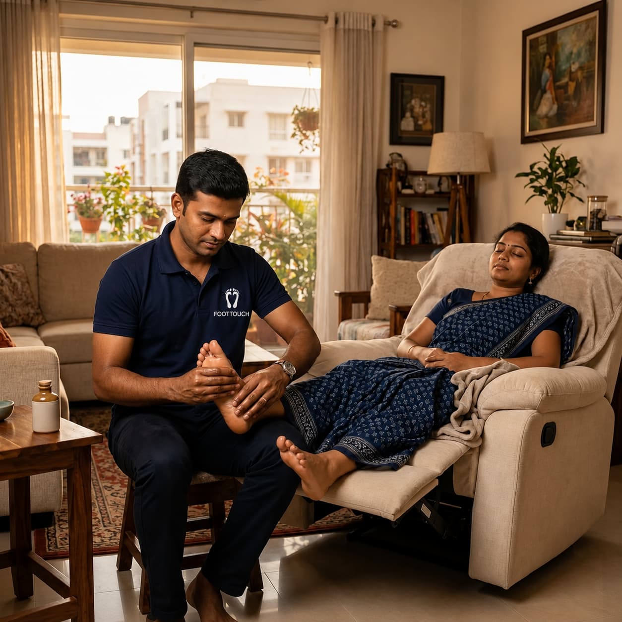 Deep Relaxation Foot Massage by 30-Year-Old Tamil Nadu Male Therapist