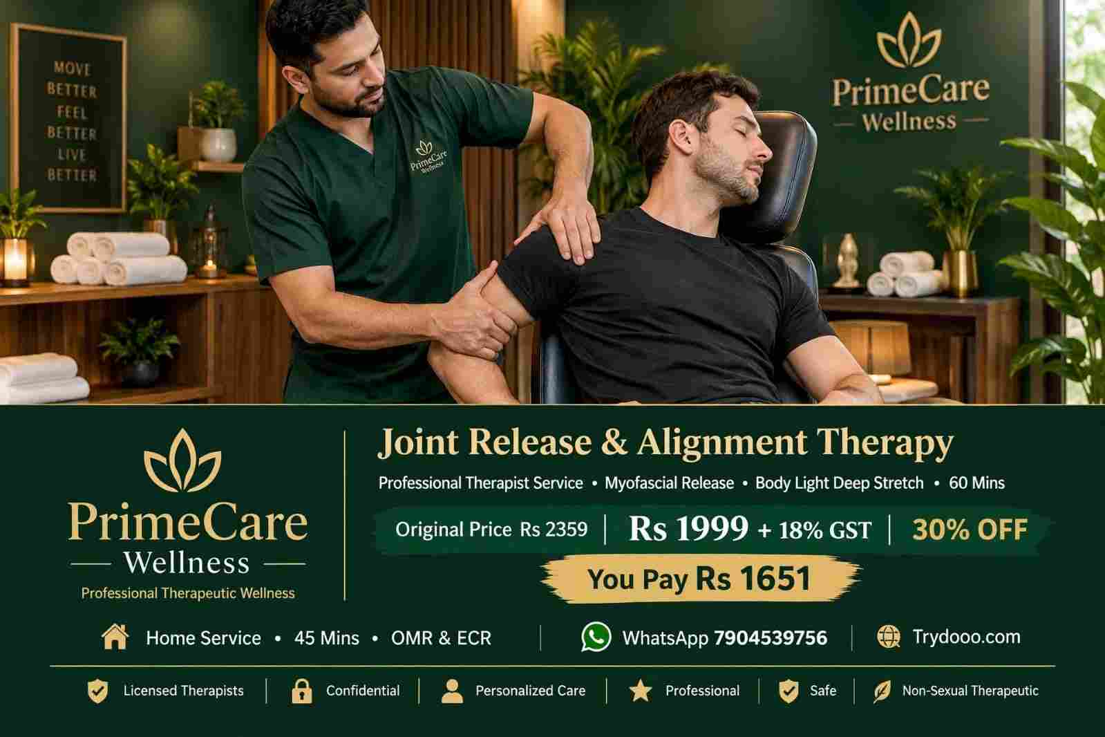 Joint Release & Alignment Therapy — PrimeCare Wellness